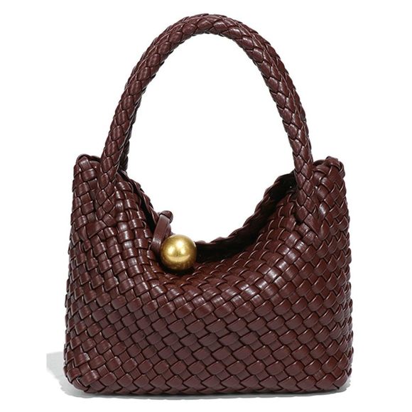 Slouchy Pu Leather Woven Hobo Bags Trendy Crossbody Crescent Shoulder :o) - Picture 1 of 7